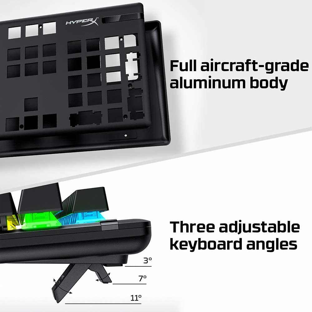 Alloy Origins Mechanical Gaming Keyboard with Software-Controlled Lighting, Macro Customization, Compact Design, RGB LED Backlighting, Linear Red Switch (Black)