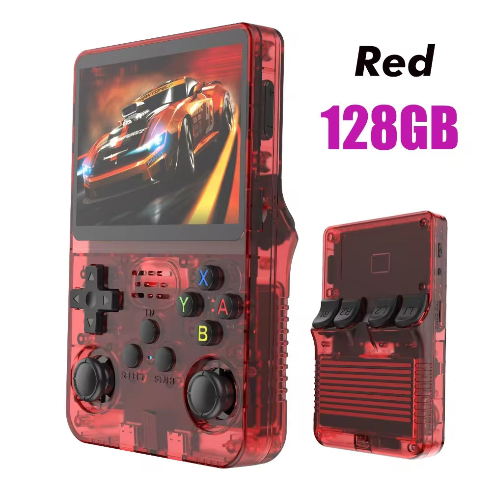 R36S Retro Handheld Gaming Console – 3.5” IPS Linux Portable Emulator System with 64GB/128GB Storage