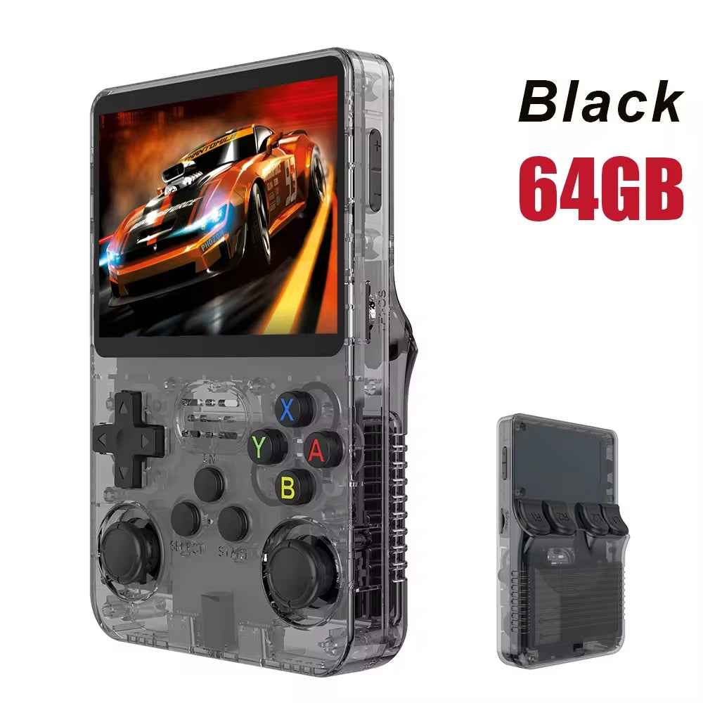 R36S Retro Handheld Gaming Console – 3.5” IPS Linux Portable Emulator System with 64GB/128GB Storage