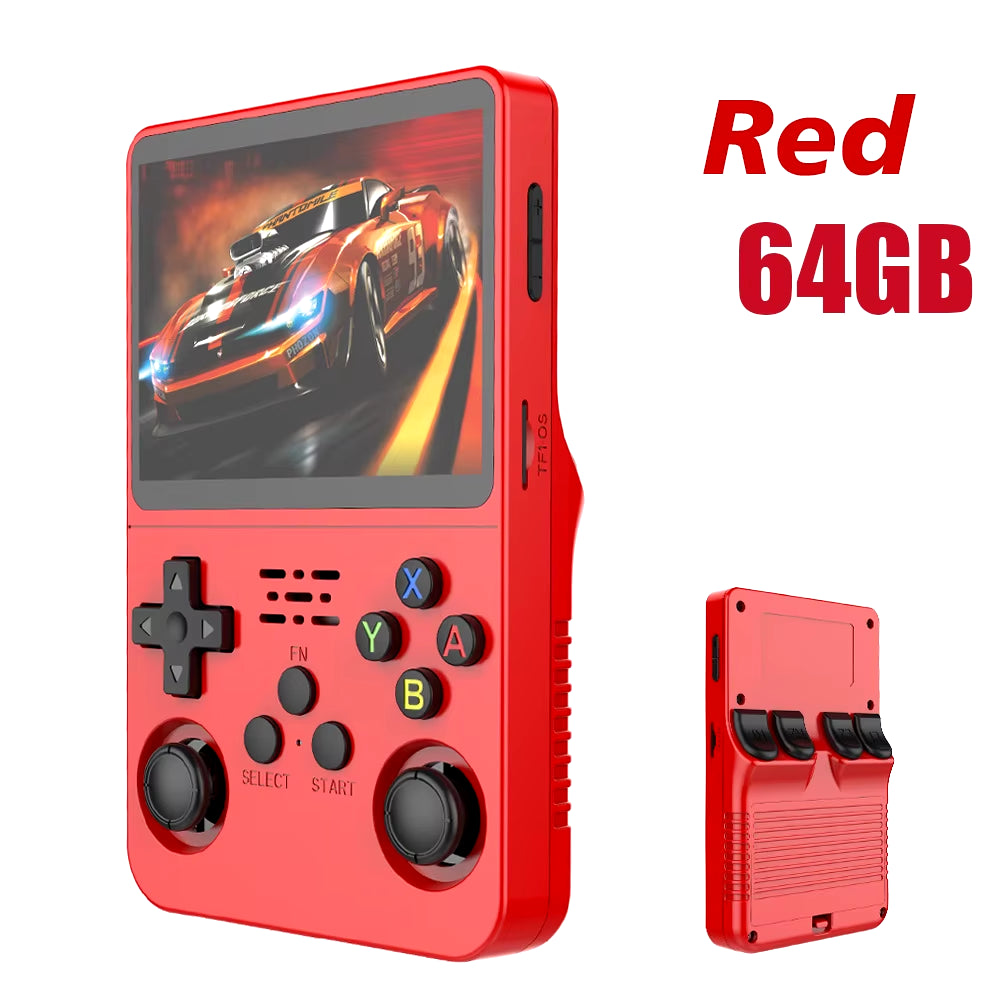 R36S Retro Handheld Gaming Console – 3.5” IPS Linux Portable Emulator System with 64GB/128GB Storage