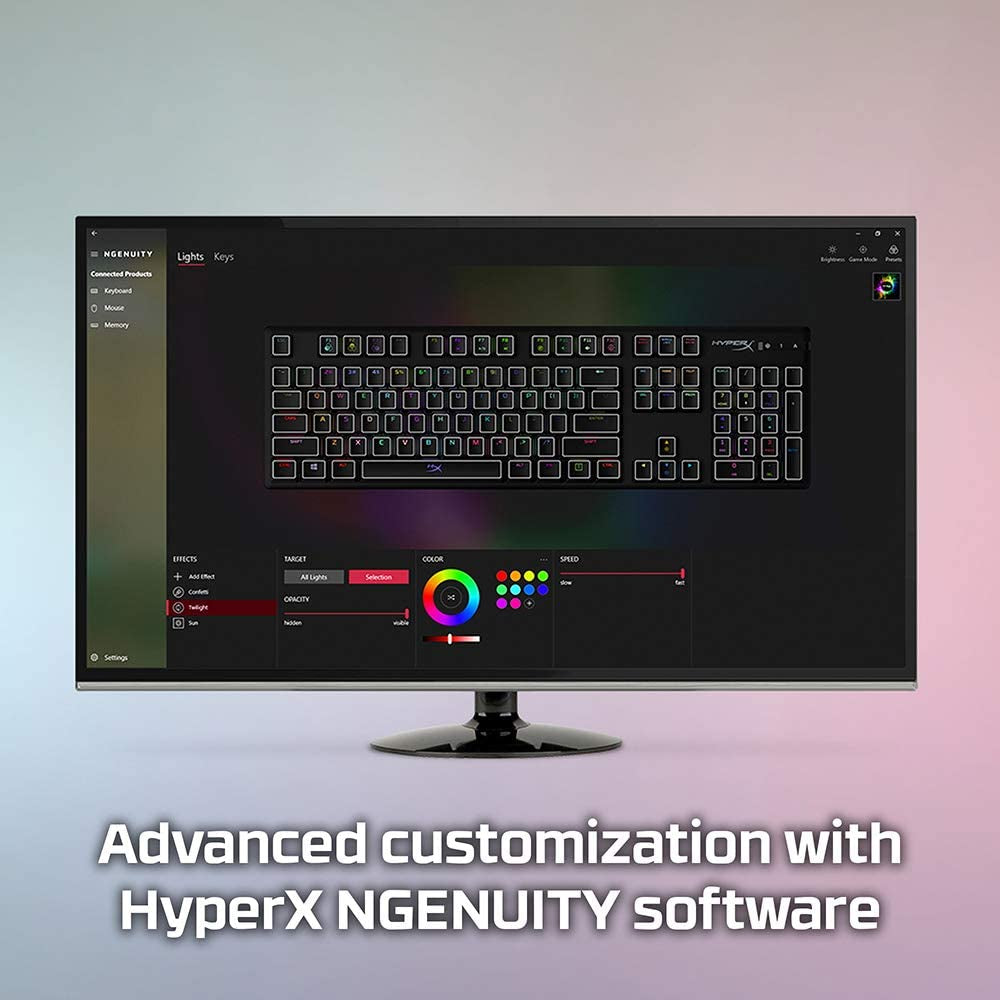 Alloy Origins Mechanical Gaming Keyboard with Software-Controlled Lighting, Macro Customization, Compact Design, RGB LED Backlighting, Linear Red Switch (Black)