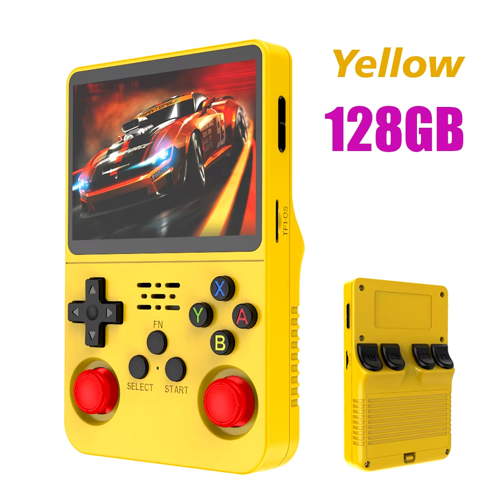 R36S Retro Handheld Gaming Console – 3.5” IPS Linux Portable Emulator System with 64GB/128GB Storage