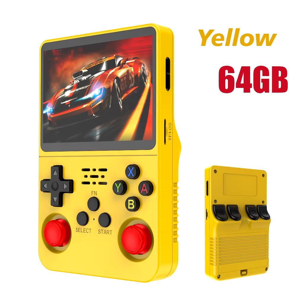 R36S Retro Handheld Gaming Console – 3.5” IPS Linux Portable Emulator System with 64GB/128GB Storage