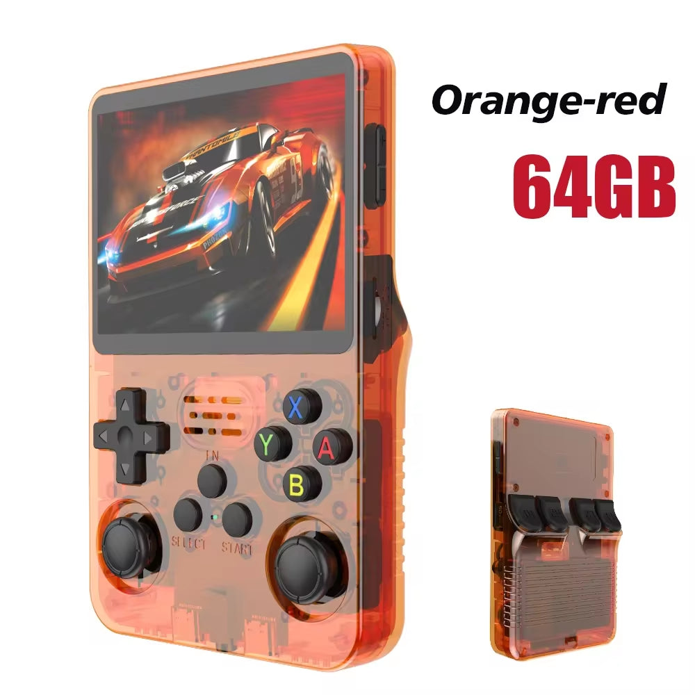 R36S Retro Handheld Gaming Console – 3.5” IPS Linux Portable Emulator System with 64GB/128GB Storage
