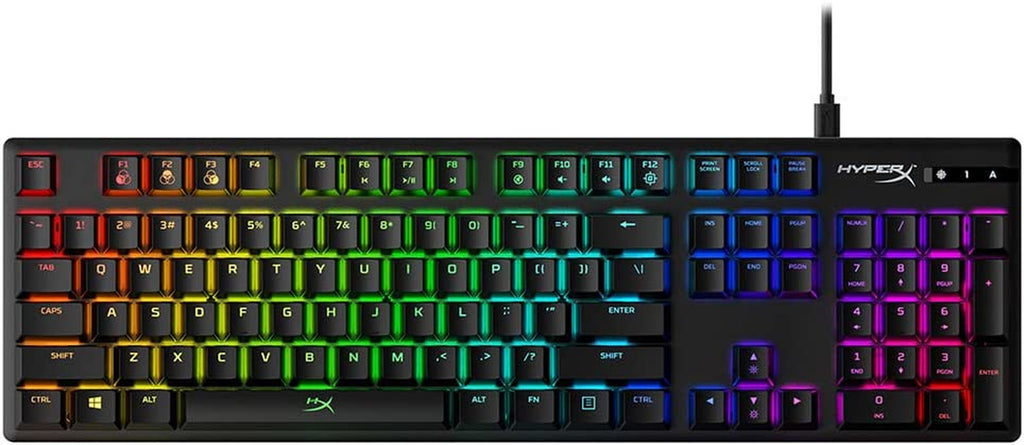 Alloy Origins Mechanical Gaming Keyboard with Software-Controlled Lighting, Macro Customization, Compact Design, RGB LED Backlighting, Linear Red Switch (Black)