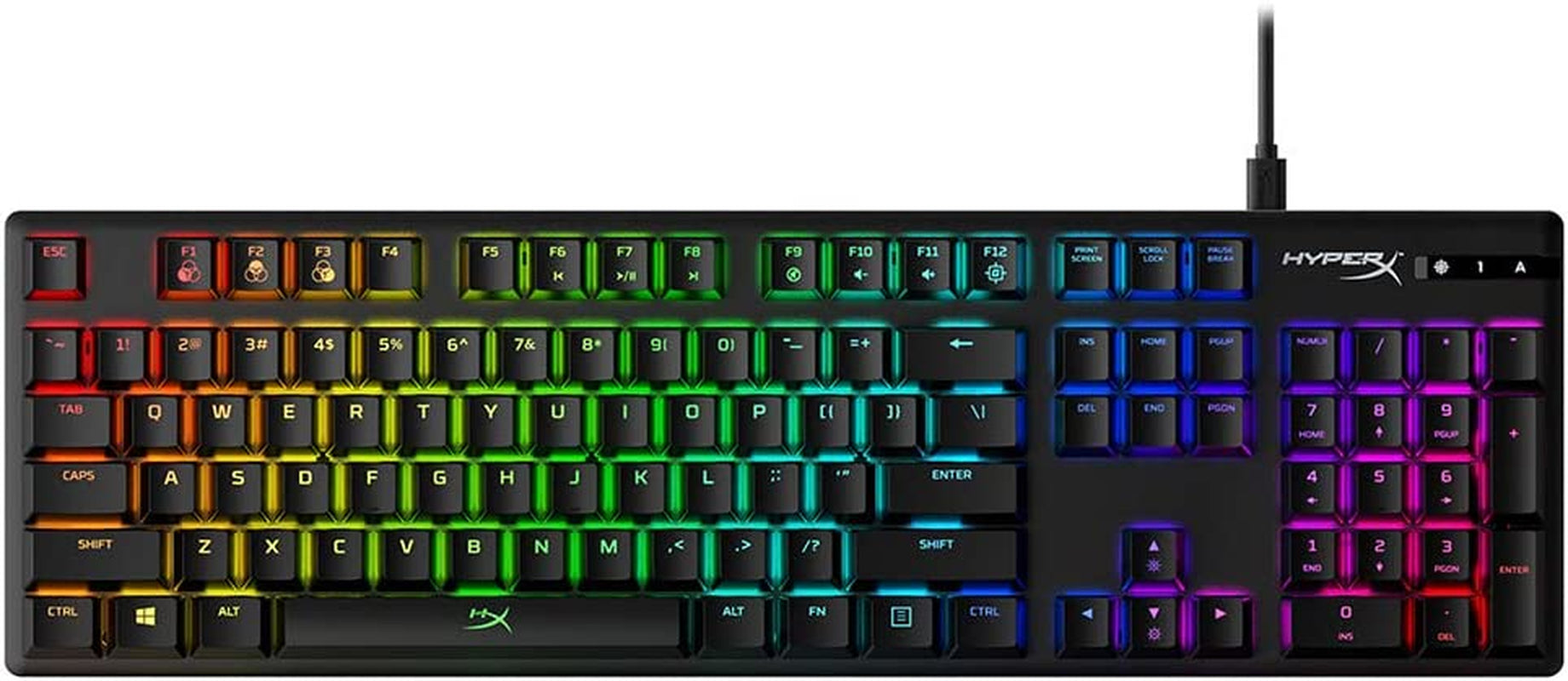 Alloy Origins Mechanical Gaming Keyboard with Software-Controlled Lighting, Macro Customization, Compact Design, RGB LED Backlighting, Linear Red Switch (Black)