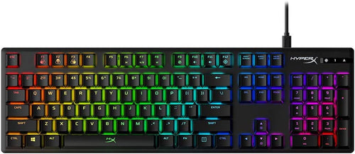 Alloy Origins Mechanical Gaming Keyboard with Software-Controlled Lighting, Macro Customization, Compact Design, RGB LED Backlighting, Linear Red Switch (Black)
